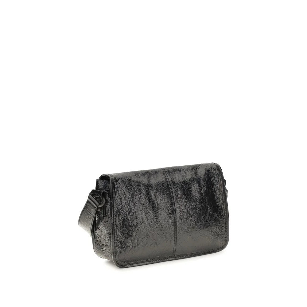 Balenciaga Černá kabelka přes rameno z beránčí vlny Ovis Aries Aries