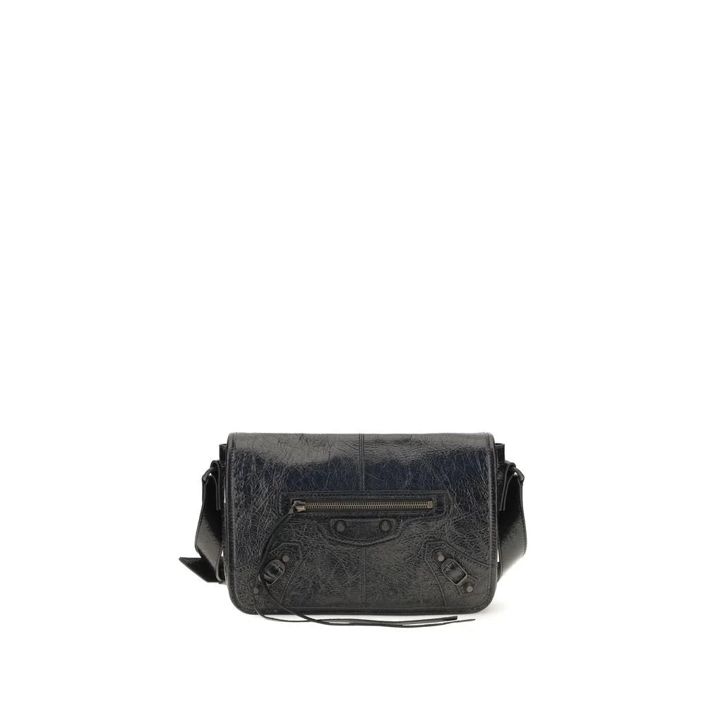 Balenciaga Černá kabelka přes rameno z beránčí vlny Ovis Aries Aries