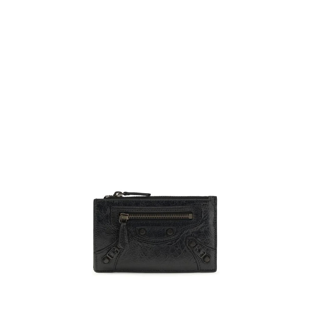 Balenciaga Black Lamb Ovis Aries Aries Wallet