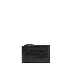 Balenciaga Black Lamb Ovis Aries Aries Wallet