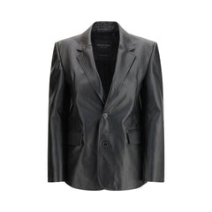 Balenciaga Black Leather Jacket - M