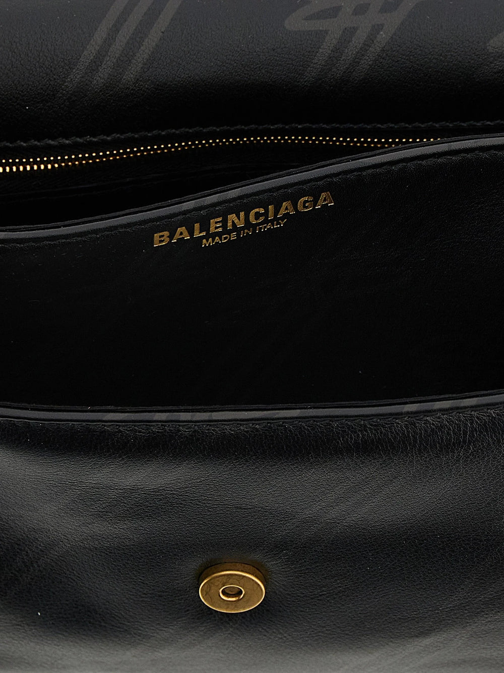 Balenciaga Black Leather Shoulder Bag