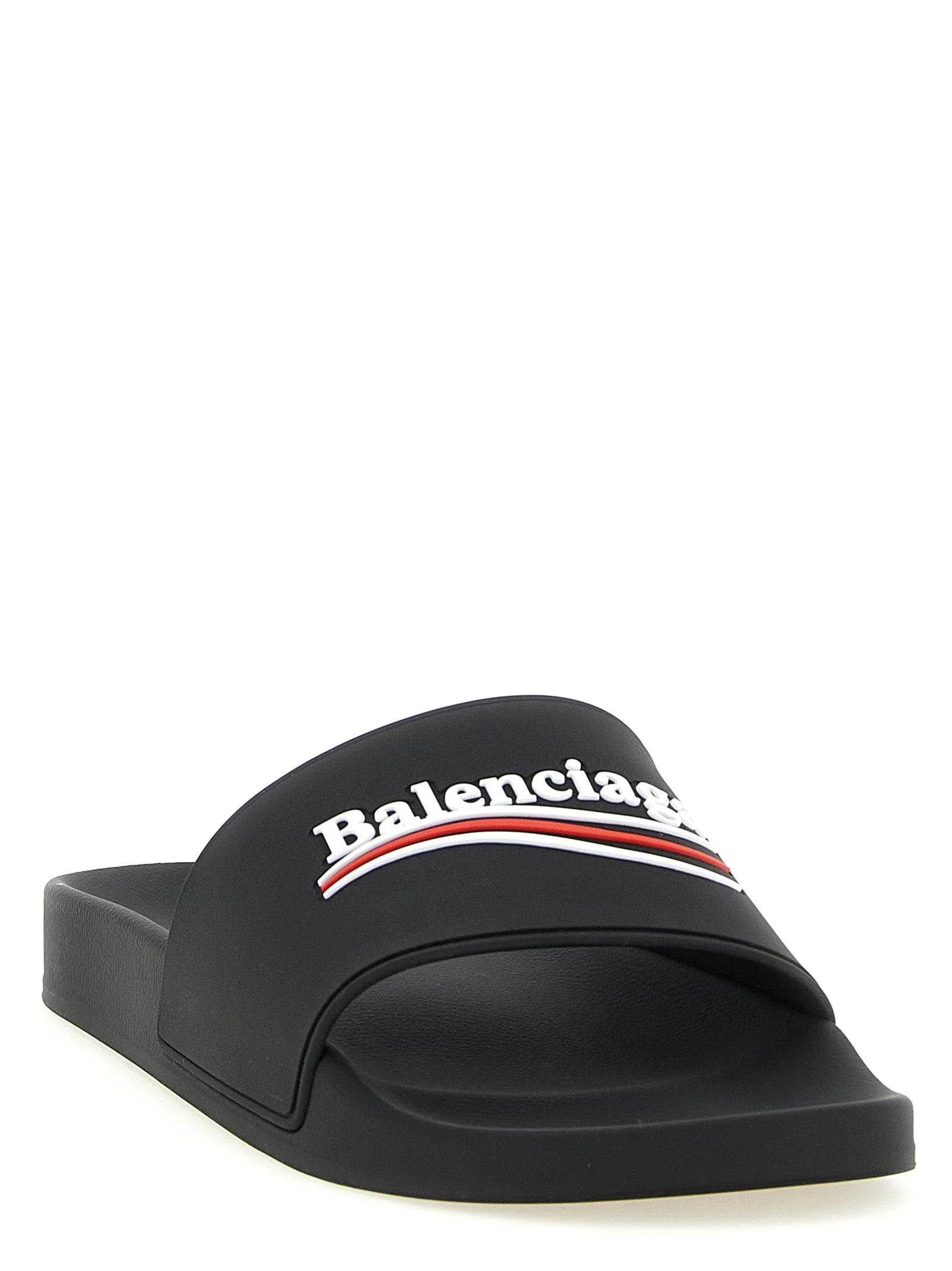 Balenciaga Black Plastic Slides - EU46/US13