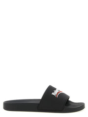 Balenciaga Black Plastic Slides - EU46/US13