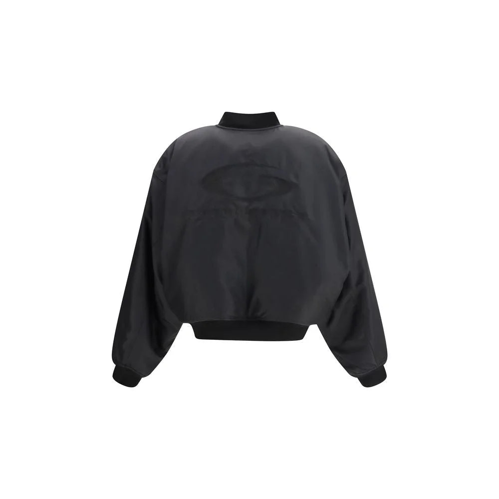 Balenciaga Black Polyamide Bomber - M