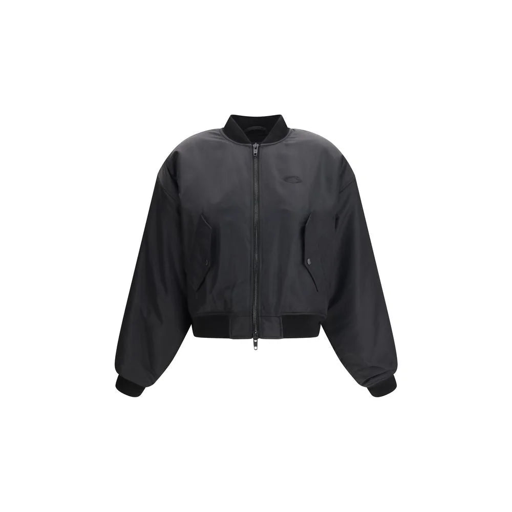 Balenciaga Black Polyamide Bomber - M