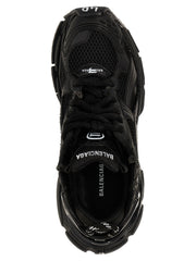 Balenciaga Black Polyester Athletic Sneakers