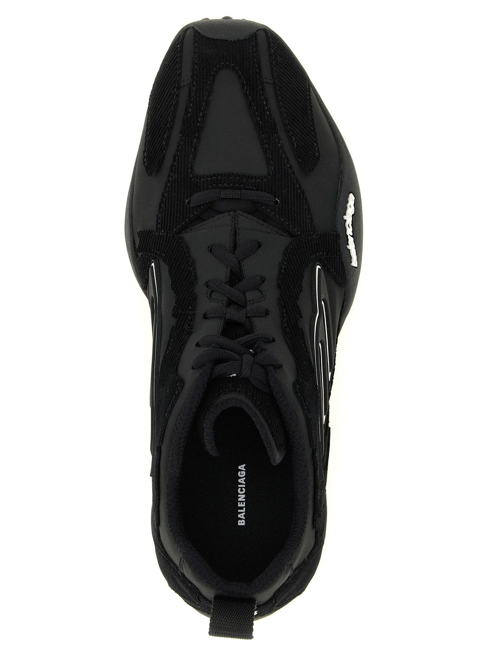 Balenciaga Black Polyester Athletic Sneakers - EU44/US11