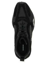 Balenciaga Black Polyester Athletic Sneakers - EU44/US11