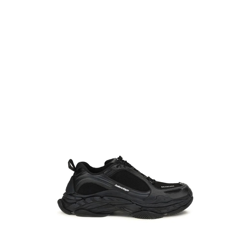 Balenciaga Black Polyester Athletic Sneakers - EU46/US13