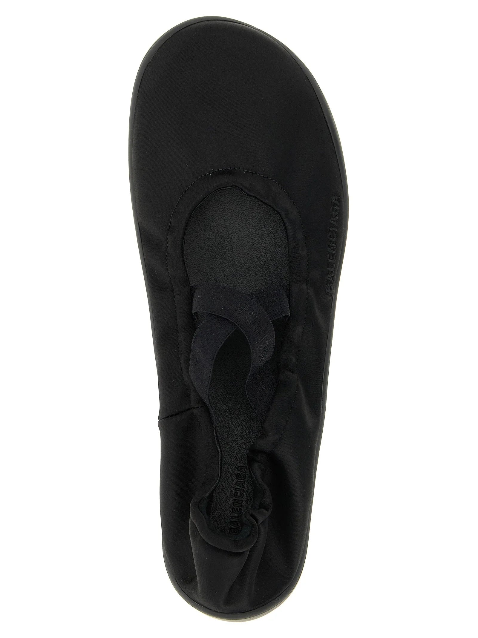 Ballet Flats Balenciaga سوداء من البوليستر