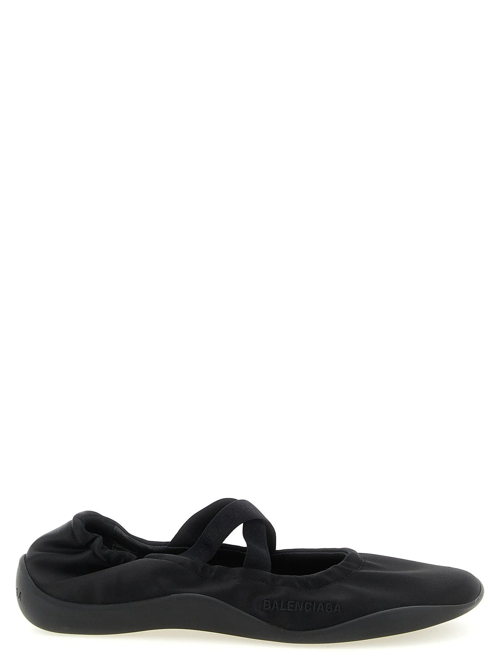 Ballet Flats Balenciaga سوداء من البوليستر