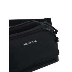 Balenciaga Black Polyester Clutch Bag