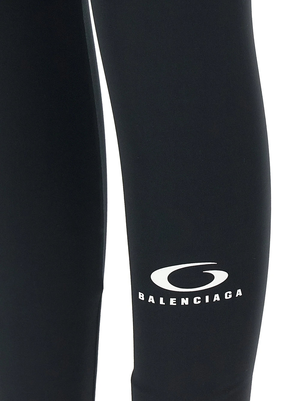 Balenciaga Black Polyester Leggings - XS