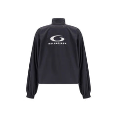 Balenciaga Black Polyester Shell Jacket - M