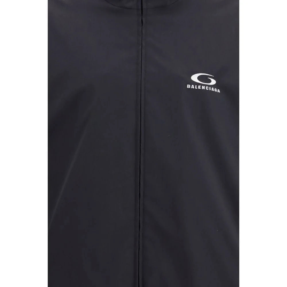Balenciaga Black Polyester Shell Jacket - M
