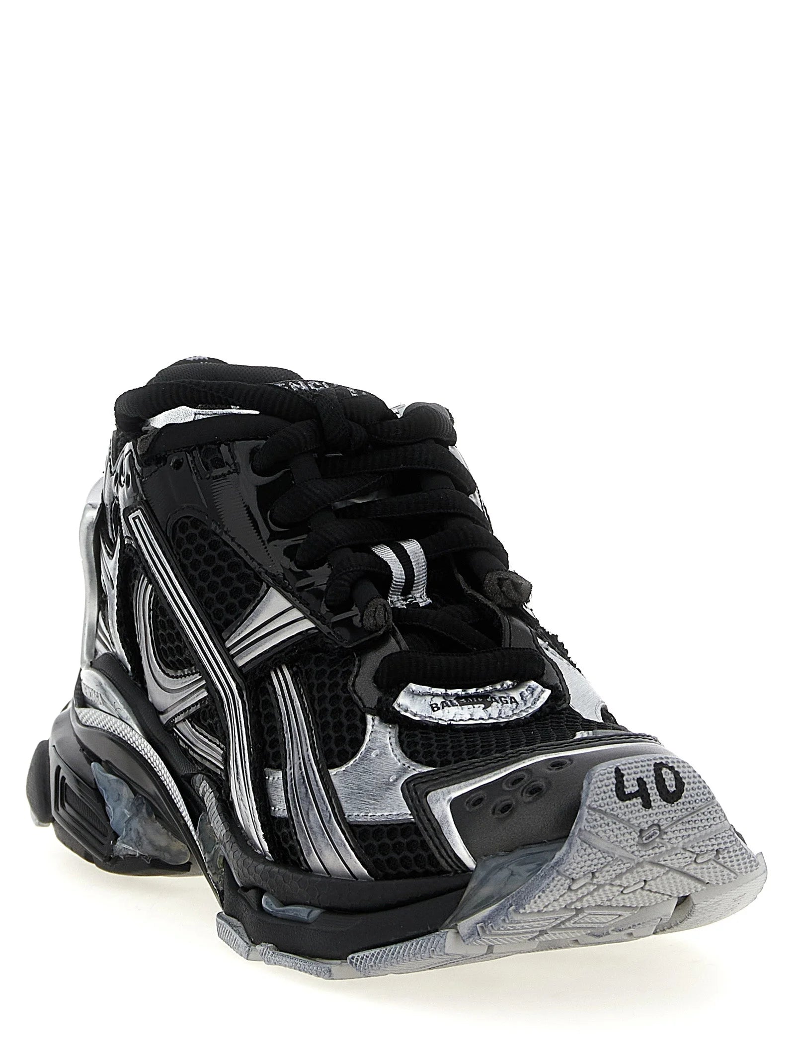 Balenciaga Black Polyethylene Athletic Sneakers - EU 40 | US 7