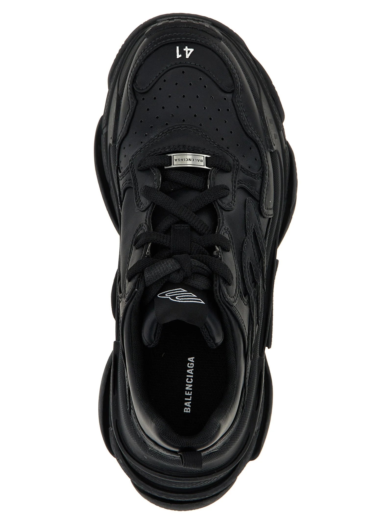 Balenciaga Black Polyethylene Athletic Sneakers - EU45/US12