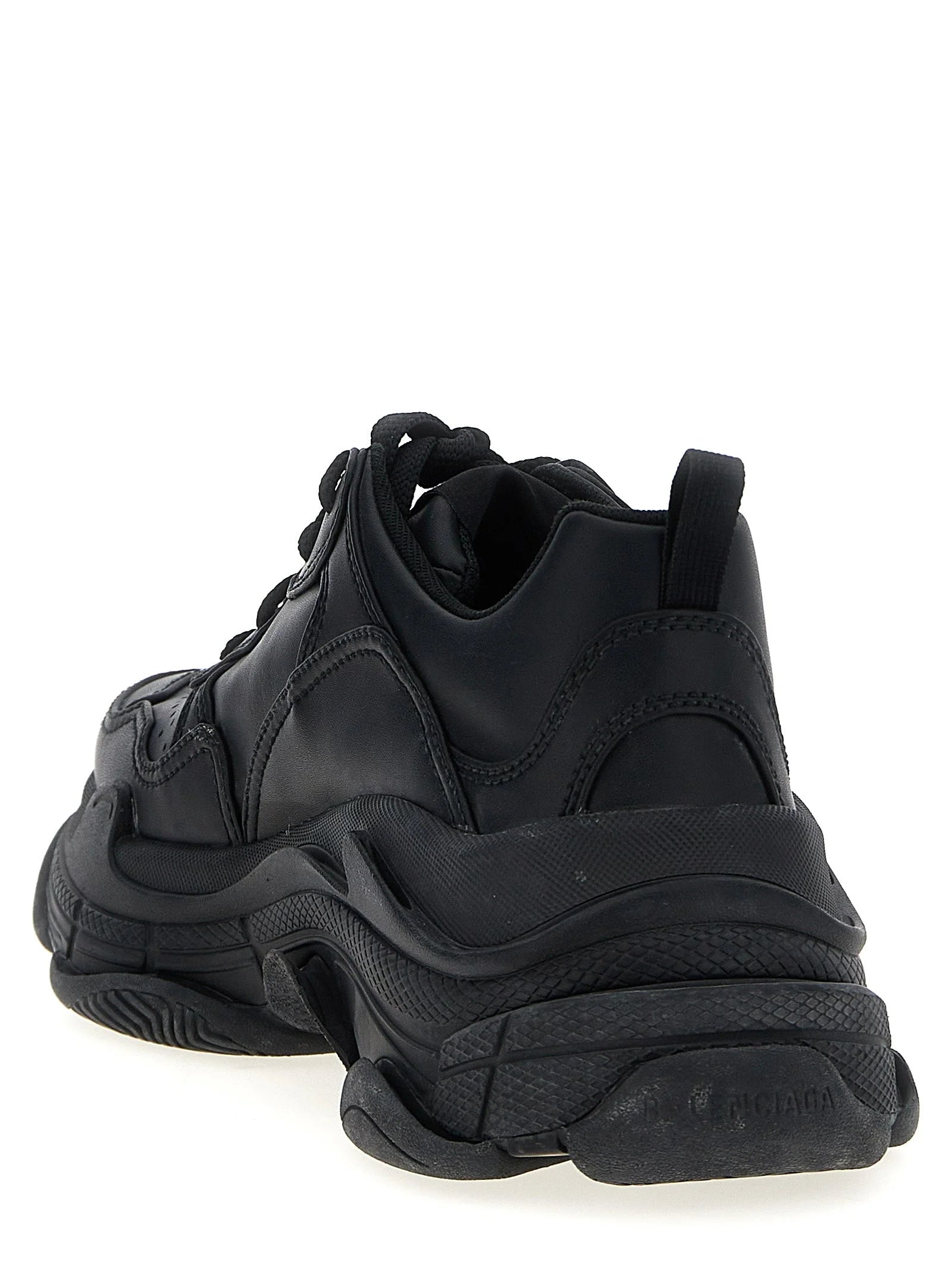 Balenciaga Black Polyethylene Athletic Sneakers - EU45/US12