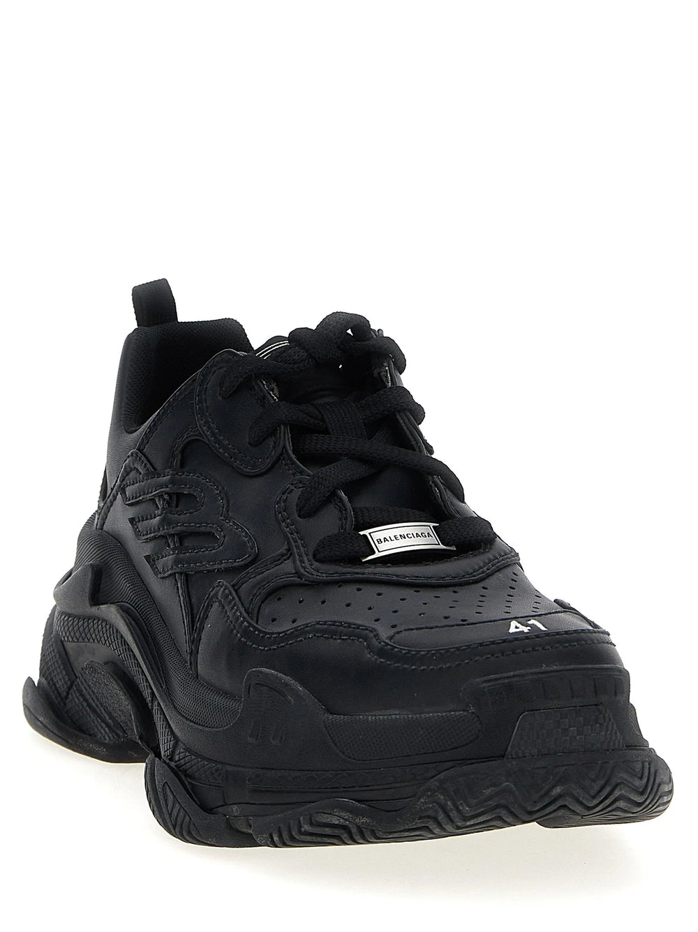 Balenciaga Black Polyethylene Athletic Sneakers - EU45/US12