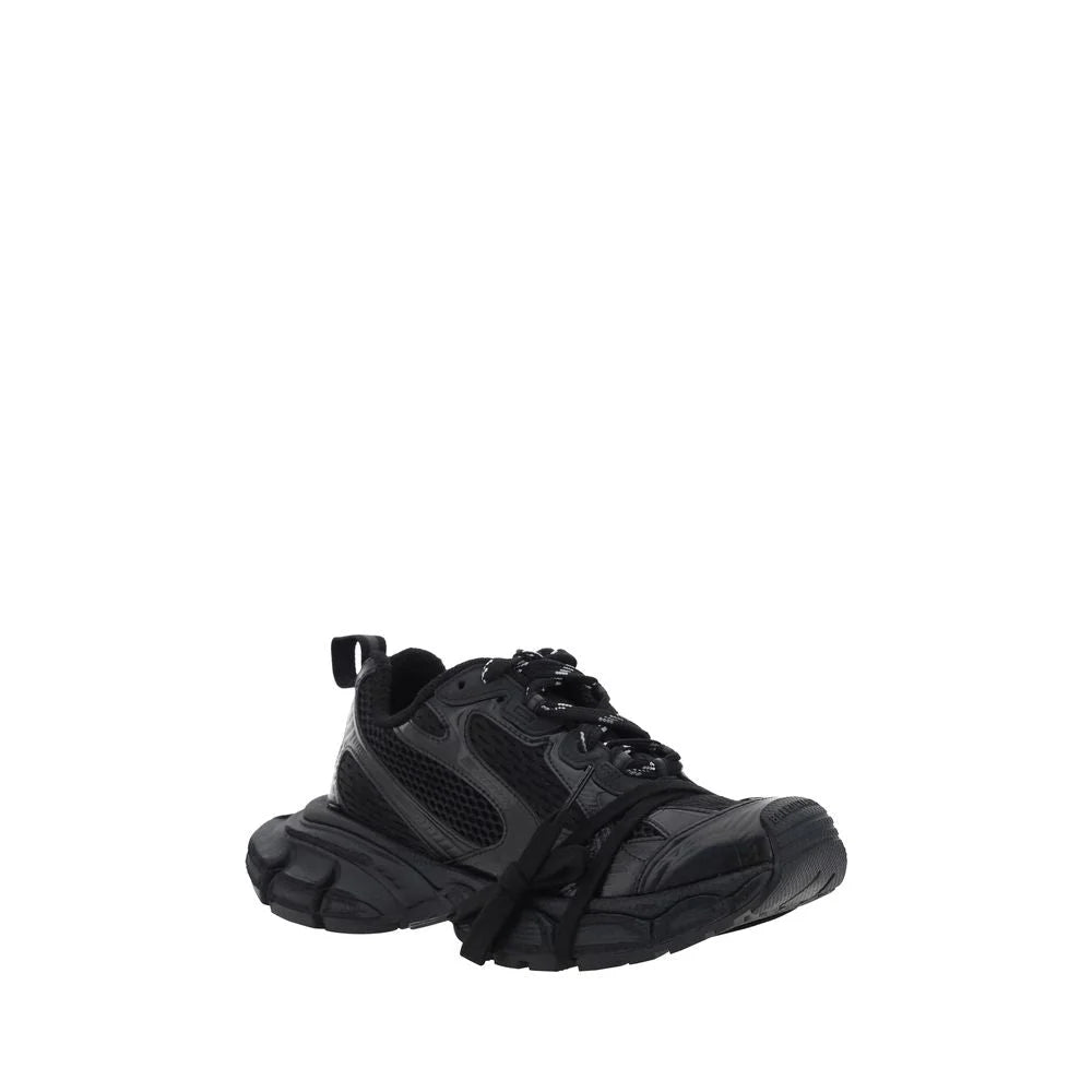 Balenciaga Black Polyurethane Chunky Sneakers