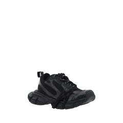 Balenciaga Black Polyurethane Chunky Sneakers
