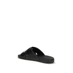 Balenciaga Black Rubber Sandals