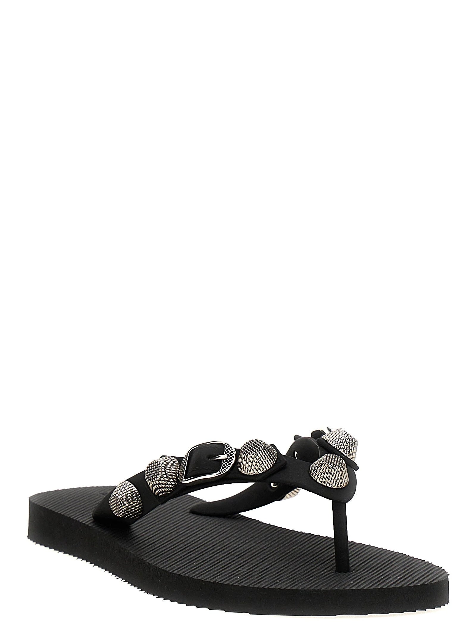 Balenciaga Black Rubber Slides