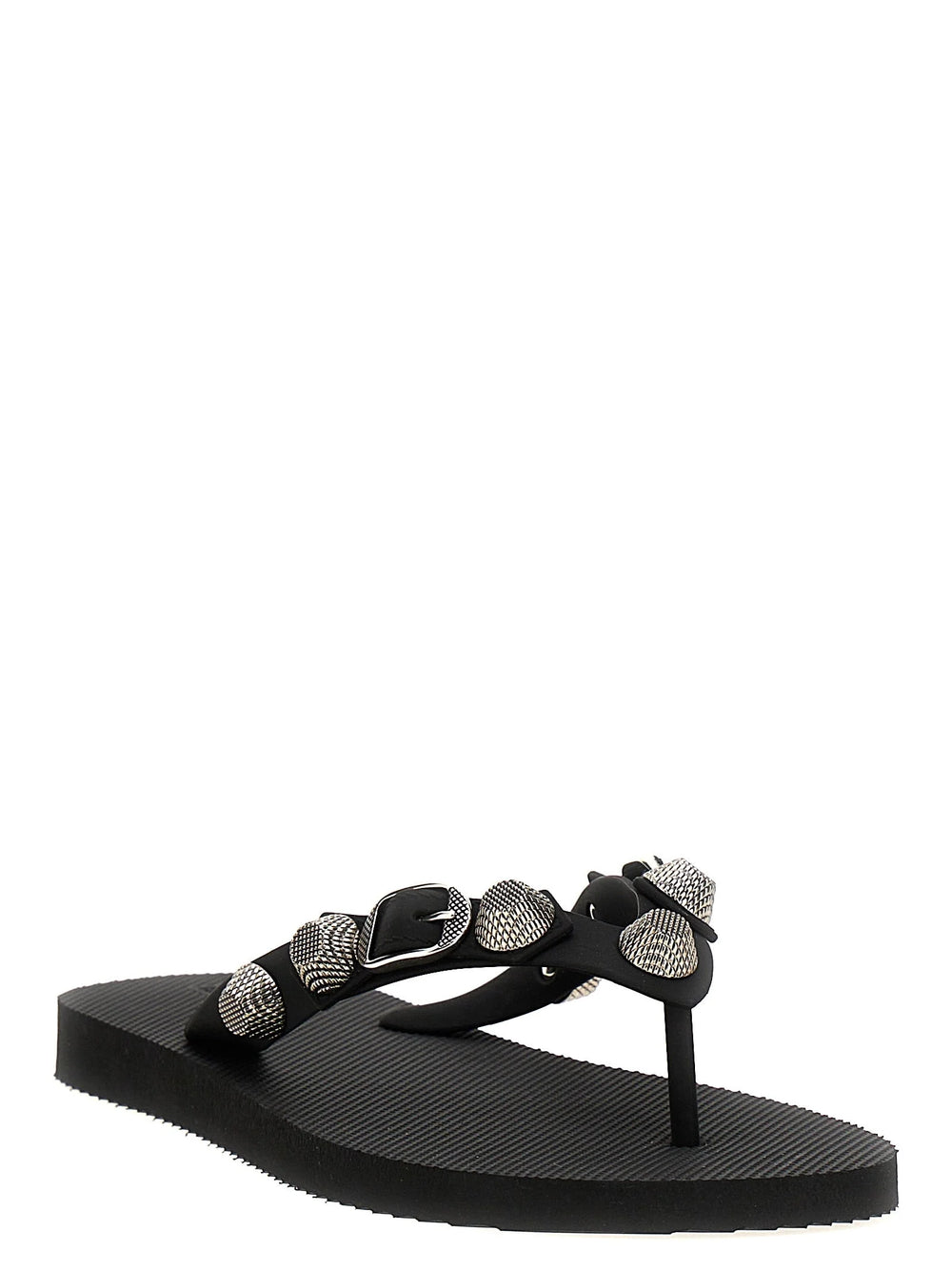 Balenciaga Black Rubber Slides