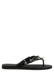 Balenciaga Black Rubber Slides
