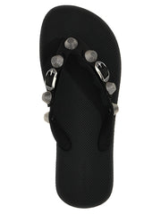 Balenciaga Black Rubber Slides