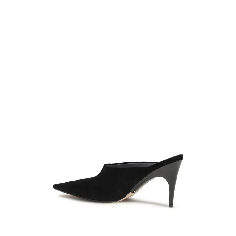 Balenciaga Black Suede Leather High Heel Pumps