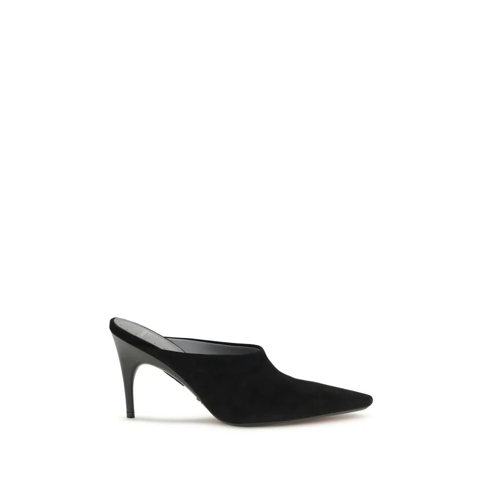 Balenciaga Décolleté con Tacco Alto in Suede Nera