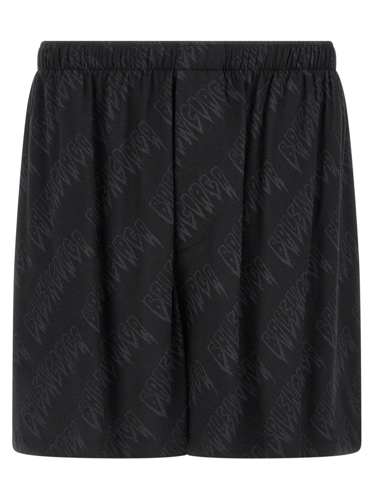 Balenciaga Black Viscose Bermuda Shorts