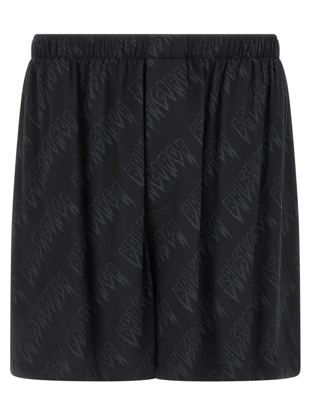 Balenciaga Black Viscose Bermuda Shorts