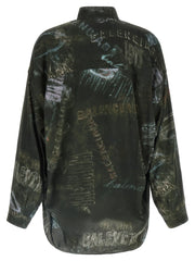 Balenciaga Black Viscose Blouse