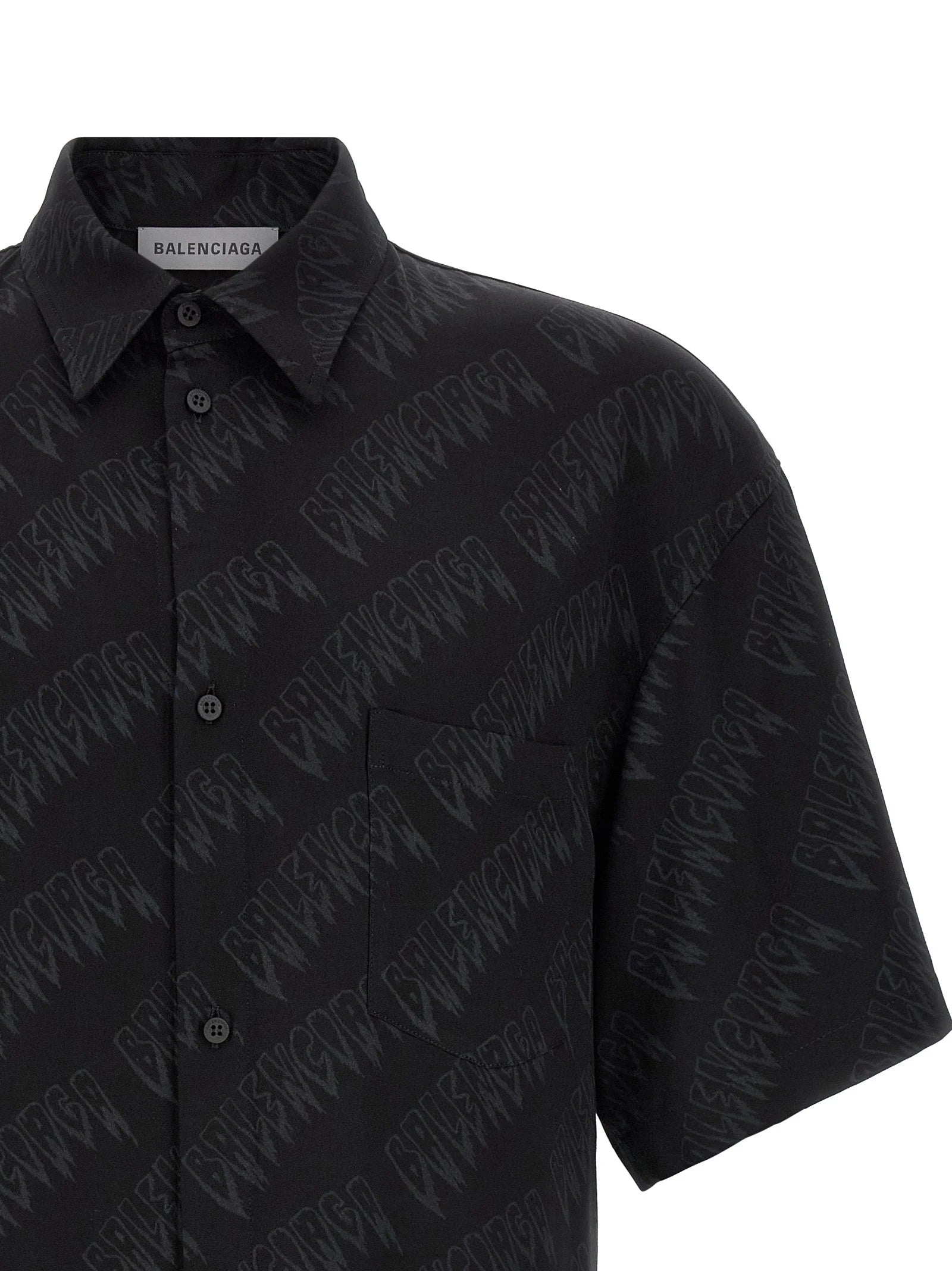 Balenciaga Black Viscose Blouse