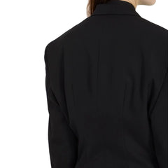 Balenciaga Černý vlněný kabát - 42