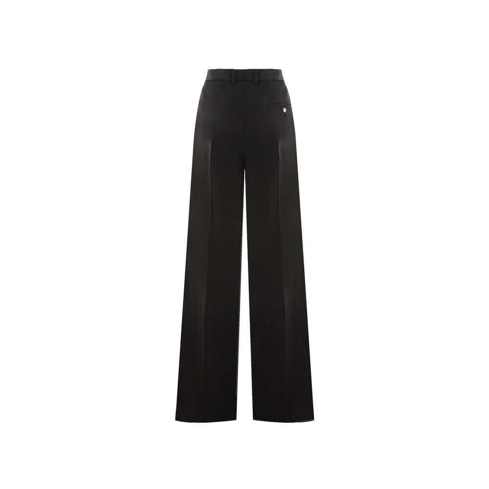 Balenciaga Black Wool Flared Pants - XS
