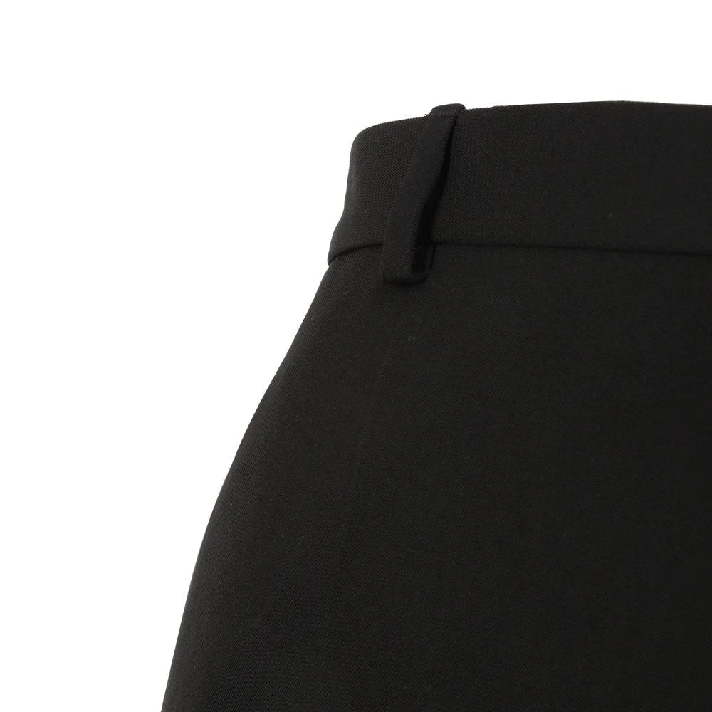 Balenciaga Black Wool Flared Pants - XS