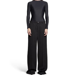 Balenciaga Black Wool Flared Pants - XS