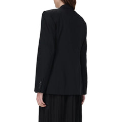 Balenciaga Black Wool Jackets And Coat - 40