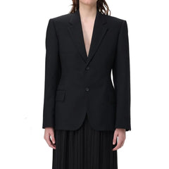 Balenciaga Black Wool Jackets And Coat - 40