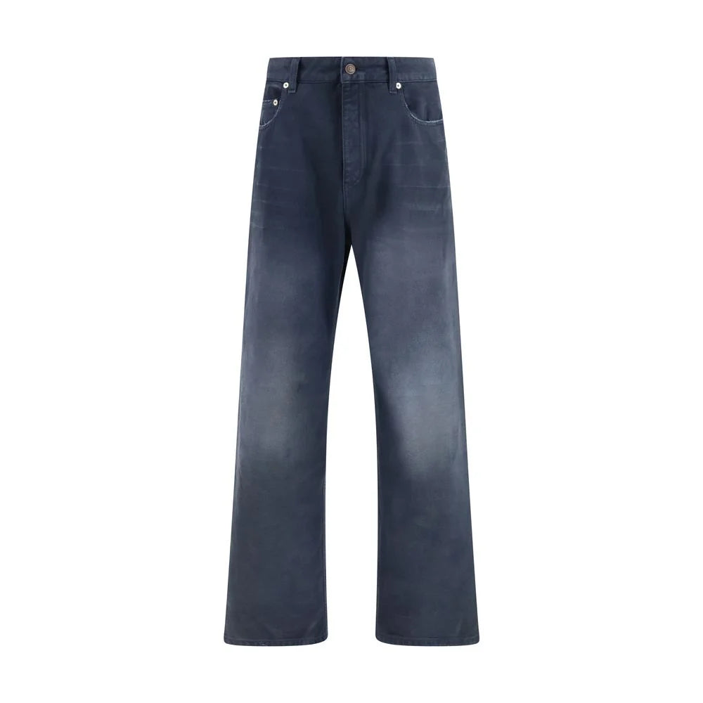 Balenciaga Blue Cotton Bermuda Shorts