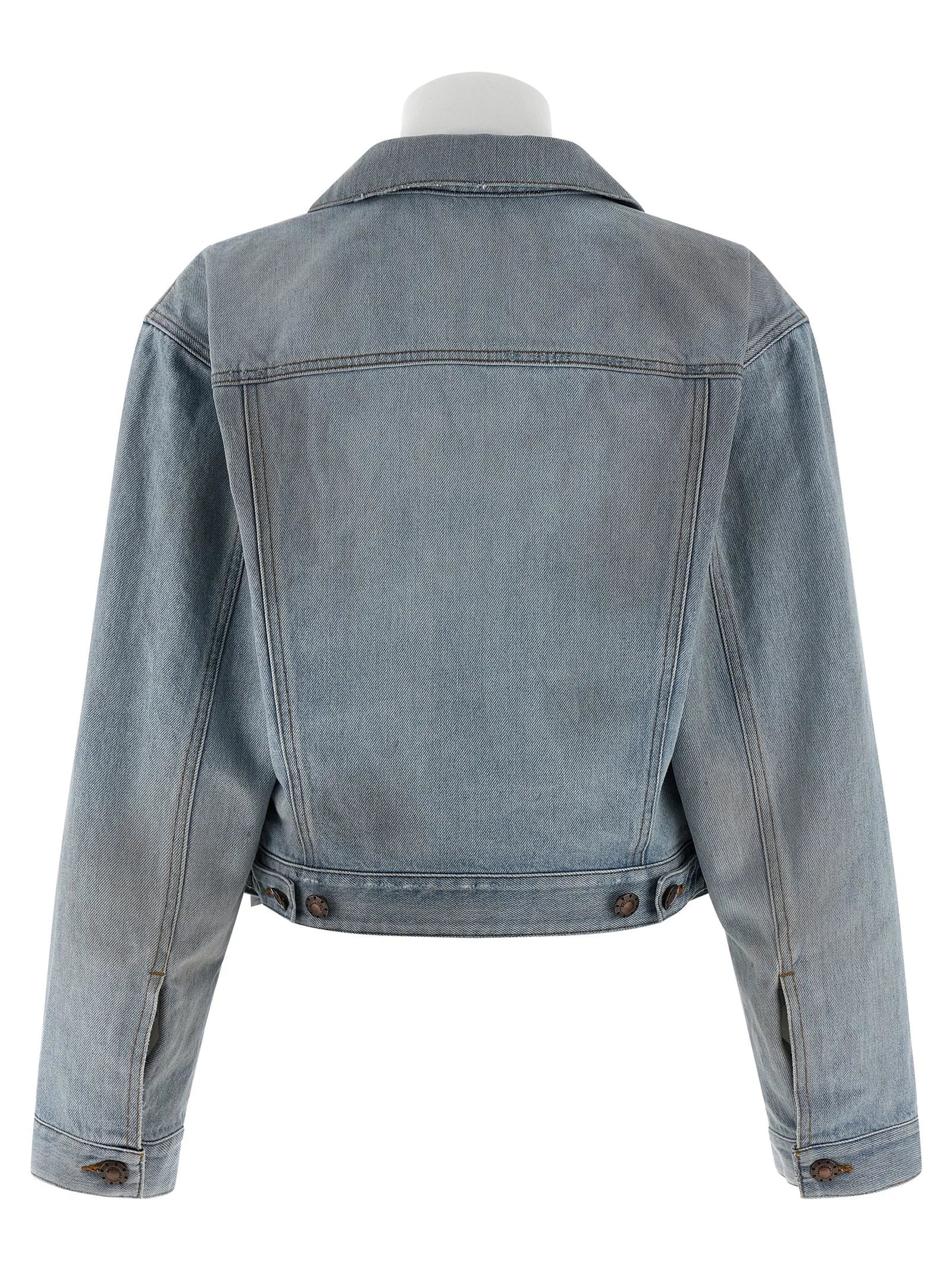 Balenciaga Blue Cotton Denim Jacket