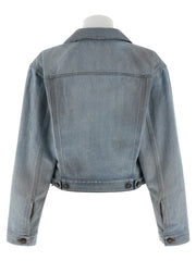 Balenciaga Blue Cotton Denim Jacket