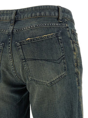 Balenciaga Blue Cotton Flared Jeans - 26