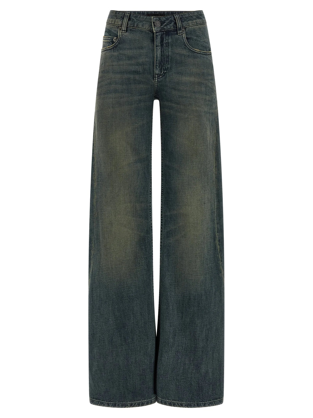 Balenciaga Blue Cotton Flared Jeans - 26