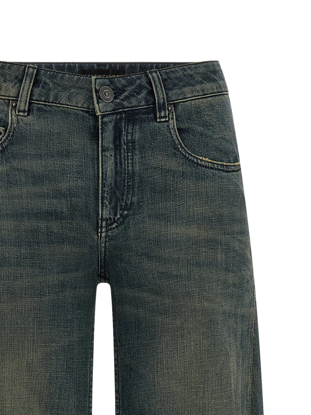 Balenciaga Blue Cotton Flared Jeans - 26