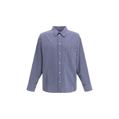 Balenciaga Blue Cotton Pattern Shirt - S